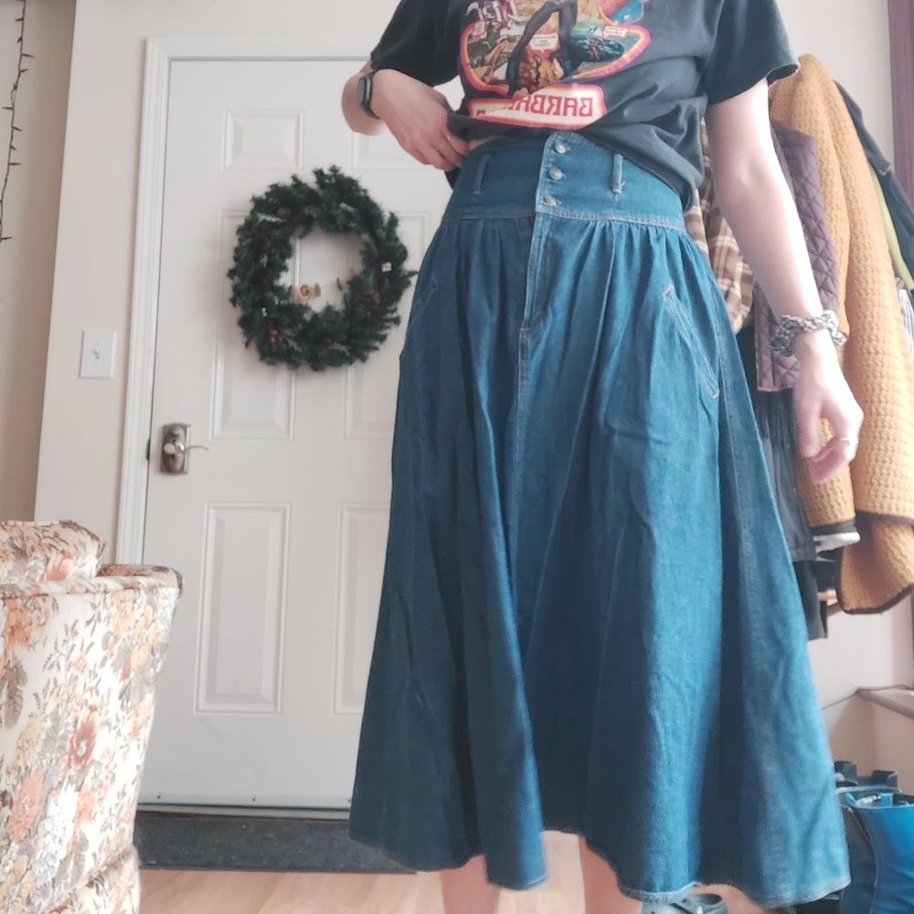 Vintage jeans skirt